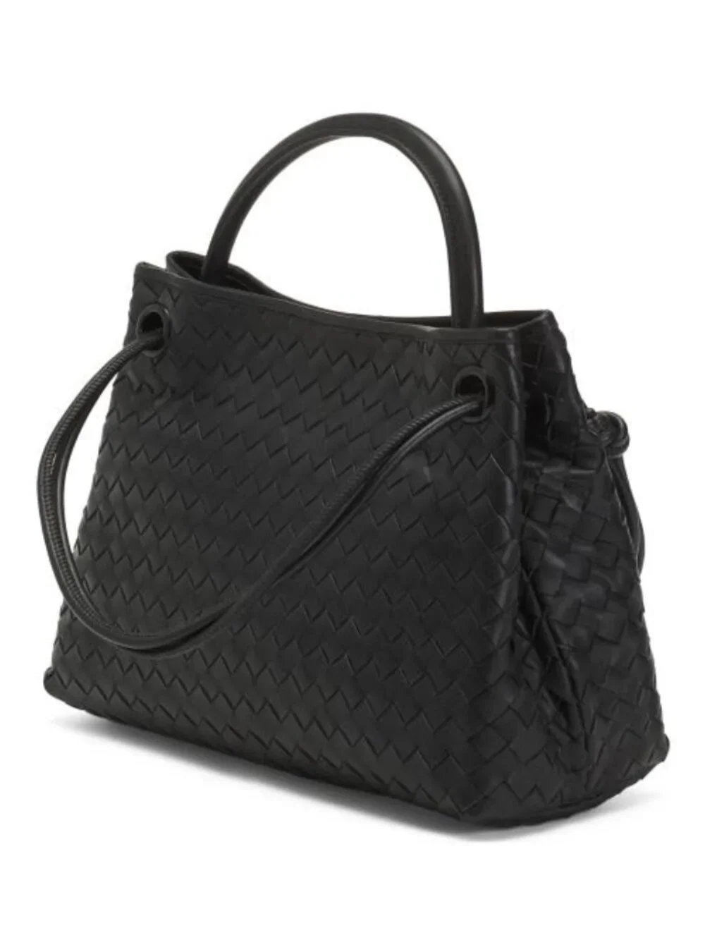 WALTER BAKER Leather Hazel Hand Woven Multi Compartment Tote With Straps